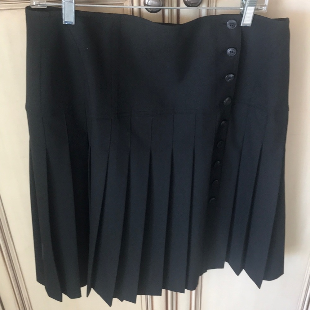 Jones New York Collection pleaded button skirt